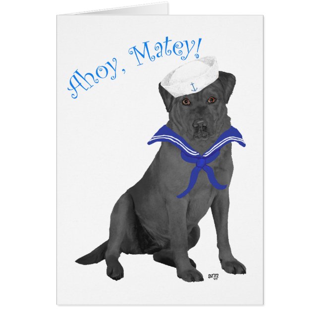 ブラックラブラドールレトリエバーセーラー (正面)