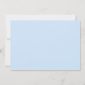 ブラックラブラドールレトリエバードッグパピーブルーボーイ 招待状 (裏面)