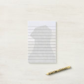 ブラックラブラドールレトリエバードッグプリント ポストイット (デスク上)