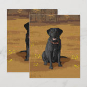 ブラックラブラドールレトリエバードッグラバーギフト (正面/裏面)