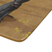 ブラックラブラドールレトリエバードッグラバーギフト カッティングボード (角)