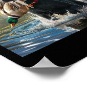 ブラックラブラドールレトリエバードッグ狩りダックスIn A Po ポスター (角)