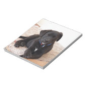 ブラックラブラドールレトリエバーパピー ノートパッド (回転)