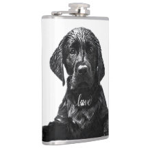 ブラックラブラドールレトリエバーパピーTシャツスローピル