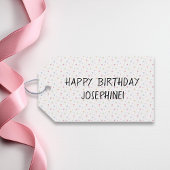 ブラックラブラドールレトリエバーラボドッグカラフル誕生日 ギフトタグ