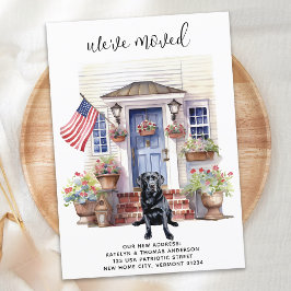 ブラックラブラドールレトリエバー愛国犬の移動 案内状