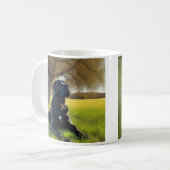 ブラックラブラドールレトリバー コーヒーマグカップ (正面左)