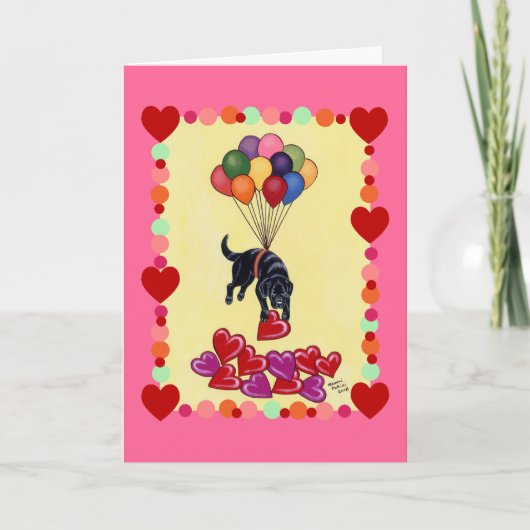 ブラックラブラドール収集LOVE (フレーム) シーズンカード (正面)