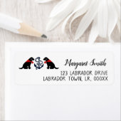 ブラックラブラドール座航海の差出人住所 ラベル (インサイチュ)