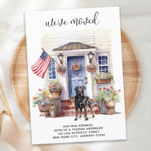 ブラックラブラドール愛国パーソナライズされた犬の移動