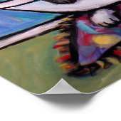 ブラックラブラドール浴槽 ポスター (角)