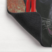 ブラックラブラドール海賊犬 マウスパッド (コーナー)