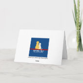 ブラックラブラドール犬のトロピカルバレンタインカード カード (裏面)