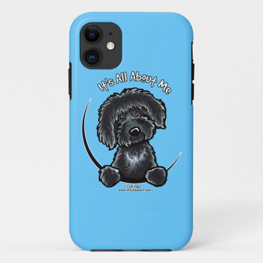 ブラックラブラドール私についてのすべてオフリーシュアート™ Case-Mate iPhoneケース (裏面)