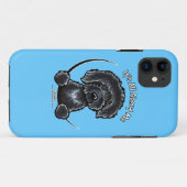 ブラックラブラドール私についてのすべてオフリーシュアート™ Case-Mate iPhoneケース (裏面(横))