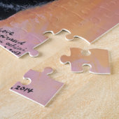 ブラックラブラドール絵画笑顔 ジグソーパズル (側面)