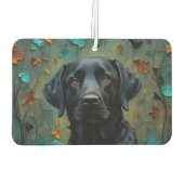 ブラックラブラドール離れイン カーエアーフレッシュナー (裏面)