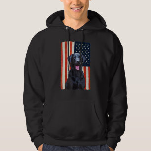 ブラックラブラドール7月4日Patriotic Black Lab パーカ