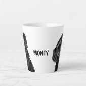 ブラックラブラドール カフェラテマグ (正面)