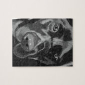 ブラックラブラドール ジグソーパズル (横)