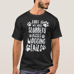 ブラックラブラドール パウ リトリーバー 愛してる 私の犬 ことわざ ク Tシャツ