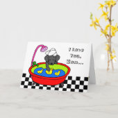 ブラックラブラドール&ラバーダックス漫画 カード (黄色い花)