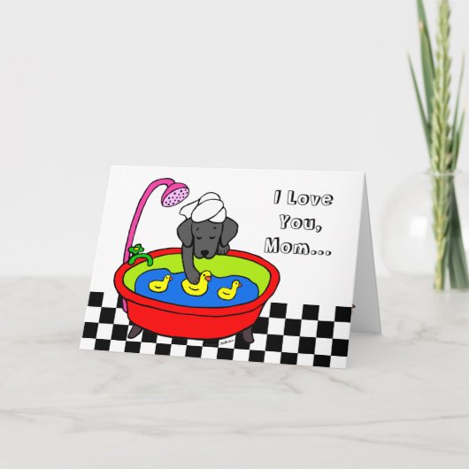 ブラックラブラドール&ラバーダックス漫画 カード (正面)