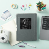 ブラックラブラドール、親子、愛のハグ シール (iPadカバー)
