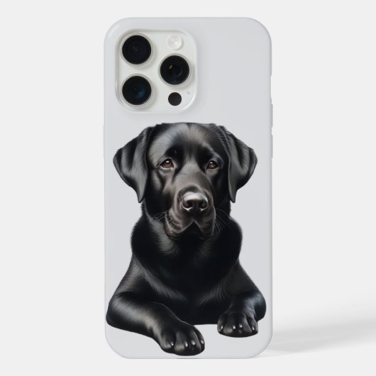 ブラックラブラドール iPhoneケース (裏面)