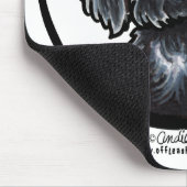 ブラックラブラドールIAAM マウスパッド (コーナー)