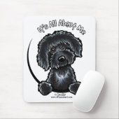 ブラックラブラドールIAAM マウスパッド (マウス)