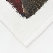 ブラックラブラドールTシャツギフトUSAフラグラボ所有者Duc フリースブランケット (角)