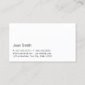 ブラックラベル翻訳者名刺 名刺 (裏面)