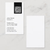 ブラックラベルQRコードオプトメトリスト名刺 名刺 (正面/裏面)