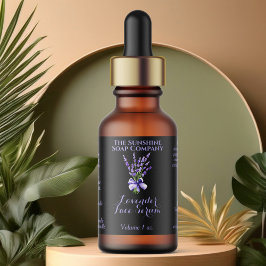 ブラックラベンダードロッパーボトルラベル2.375 x 1.25 ラベル