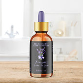 ブラックラベンダードロッパーボトルラベル2.375 x 1.25 ラベル