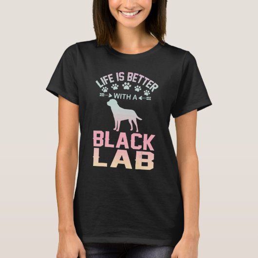 ブラックラボとブラックラボ Tシャツ (正面)