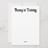 ブラックラボイースターバニートレーニングフラットホリデーカード シーズンカード (裏面)