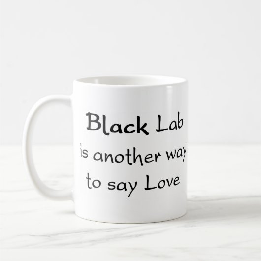 ブラックラボウェイコーヒーマグ コーヒーマグカップ (左)