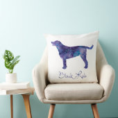 ブラックラボウォーターの色 クッション (椅子)