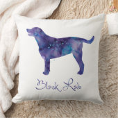 ブラックラボウォーターの色 クッション (ブランケット)