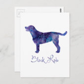 ブラックラボウォーターの色 ポストカード (正面/裏面)