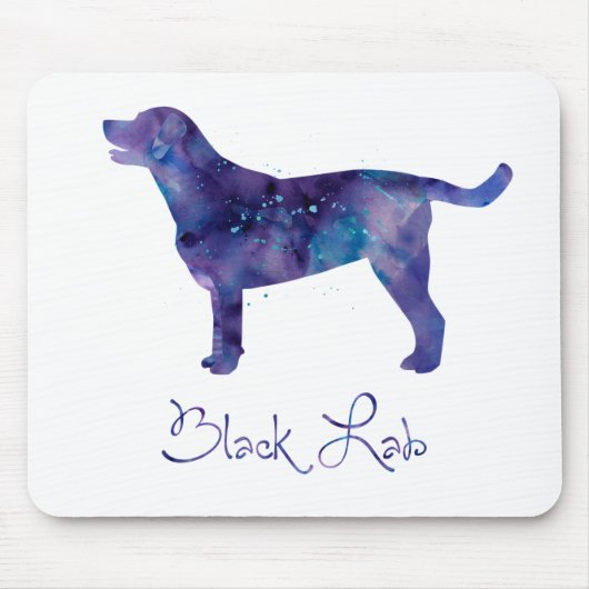 ブラックラボウォーターの色 マウスパッド (正面)