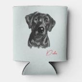 ブラックラボオンカンクーラーの水色 缶クーラー (正面)