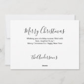 ブラックラボクリスマスカード – かわいい犬の子犬のラブラドール シーズンカード (裏面)