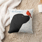 ブラックラボクリスマスドッグラブラドール クッション (ブランケット)