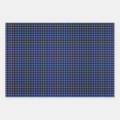 ブラックラボクリスマスパターンチェックコンボおもしろい ラッピングペーパーシート (正面2)