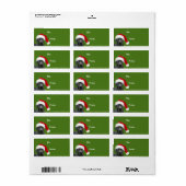 ブラックラボクリスマスプレゼント ラベル (フルシート)