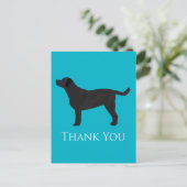 ブラックラボサンキューカードデザイン ポストカード (スタンド正面)