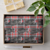 ブラックラボサンタドグオンプレイドクリスマスホリデー 薄葉紙 (ギフト)